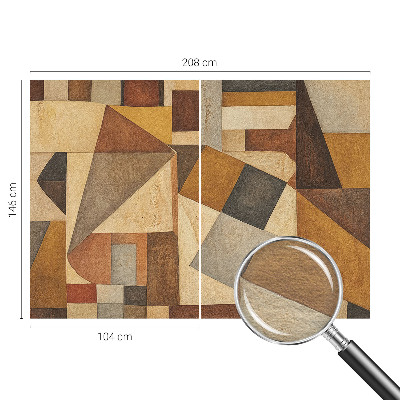 Moderna fototapeta z geometrijskim abstraktnim motivom