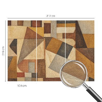 Moderna fototapeta z geometrijskim abstraktnim motivom
