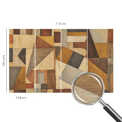 Moderna fototapeta z geometrijskim abstraktnim motivom