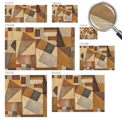 Moderna fototapeta z geometrijskim abstraktnim motivom