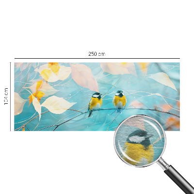 Stenska dekoracija fototapeta Pomladne ptice