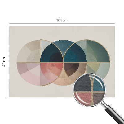 Fototapeta s tiskom z geometričnim motivom