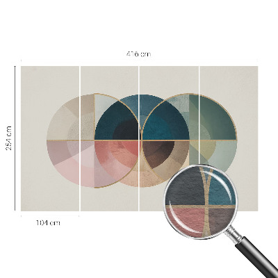 Fototapeta s tiskom z geometričnim motivom