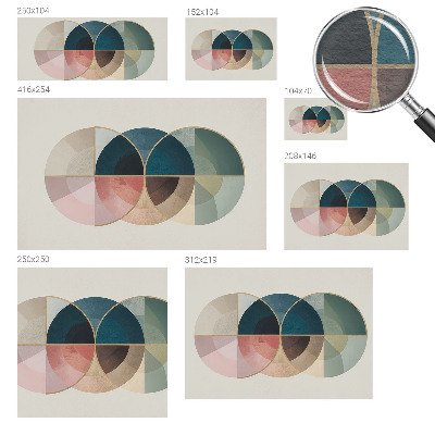 Fototapeta s tiskom z geometričnim motivom