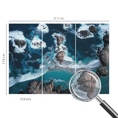 Netkana fototapeta Oceanski valovi