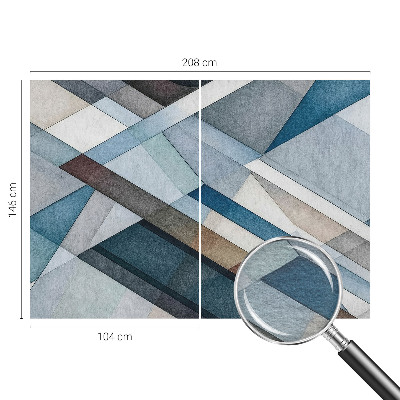 Flis fototapeta z abstraktno geometrijo