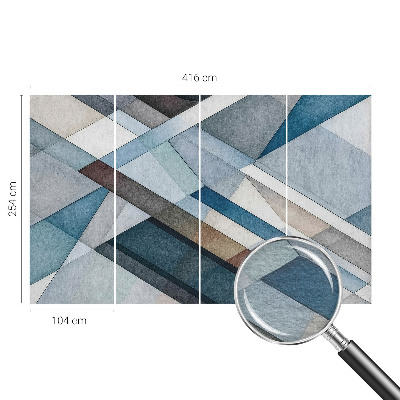 Flis fototapeta z abstraktno geometrijo