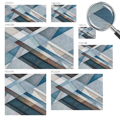 Flis fototapeta z abstraktno geometrijo