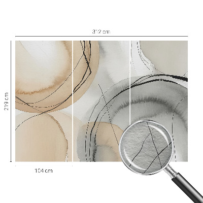 Fototapeta za steno z geometrijskim motivom za ustvarjanje harmoničnega videza