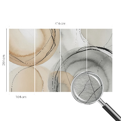 Fototapeta za steno z geometrijskim motivom za ustvarjanje harmoničnega videza
