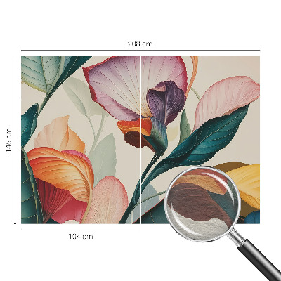 Dekorativna fototapeta Barvite rože