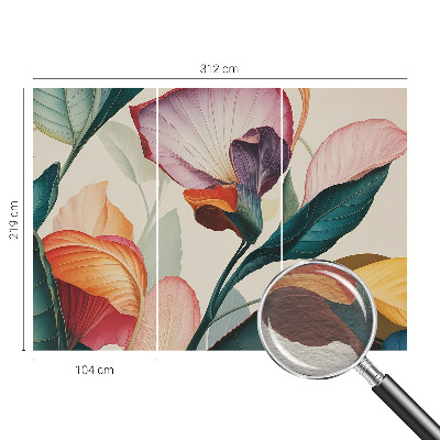 Dekorativna fototapeta Barvite rože