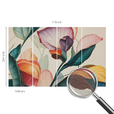 Dekorativna fototapeta Barvite rože