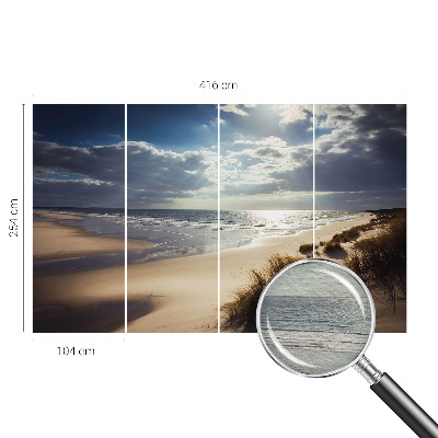 Stenska dekoracija fototapeta z motivom sijajne obale