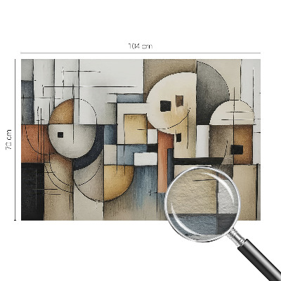 Foto tapeta v geometrijskem vzorcu z uravnoteženim dizajnom