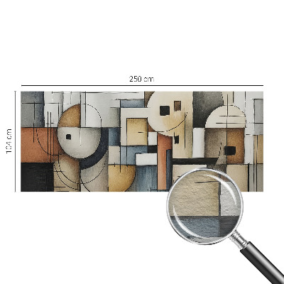 Foto tapeta v geometrijskem vzorcu z uravnoteženim dizajnom