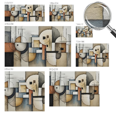 Foto tapeta v geometrijskem vzorcu z uravnoteženim dizajnom