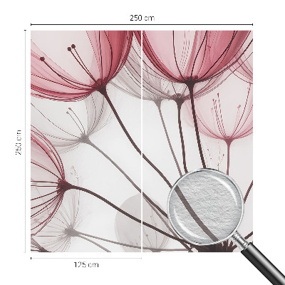 Fototapeta za steno Cvetlične silhuete