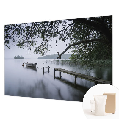 Fototapeta za spalnico z motivom mirnega jezera
