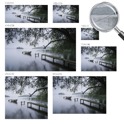 Fototapeta za spalnico z motivom mirnega jezera