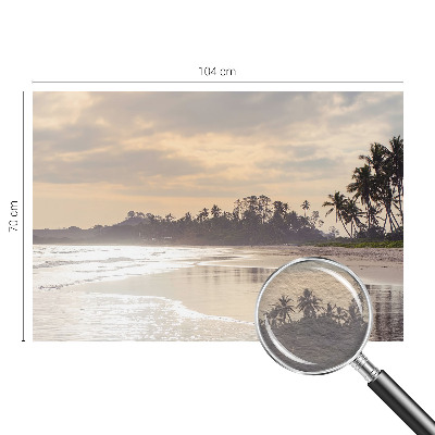 Fototapeta za dnevno sobo z motivom jutra na plaži