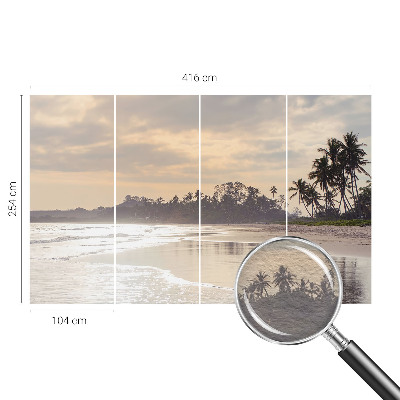 Fototapeta za dnevno sobo z motivom jutra na plaži