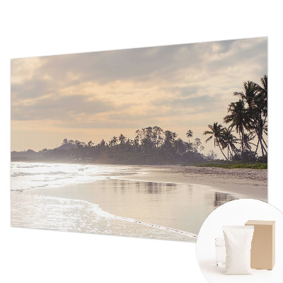 Fototapeta za dnevno sobo z motivom jutra na plaži