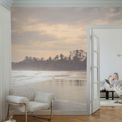 Fototapeta za dnevno sobo z motivom jutra na plaži