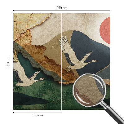 Flis fototapeta za otroško sobo Žerjavi vzhoda