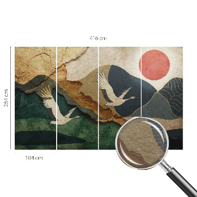 Flis fototapeta za otroško sobo Žerjavi vzhoda