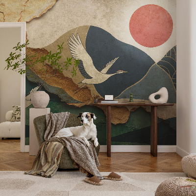 Flis fototapeta za otroško sobo Žerjavi vzhoda