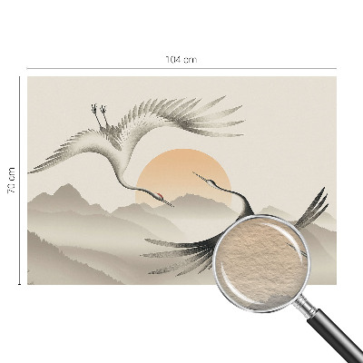 Netkana fototapeta Vzhodni žerjavi