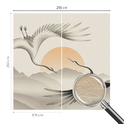 Netkana fototapeta Vzhodni žerjavi