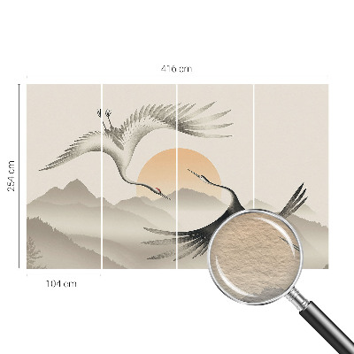 Netkana fototapeta Vzhodni žerjavi