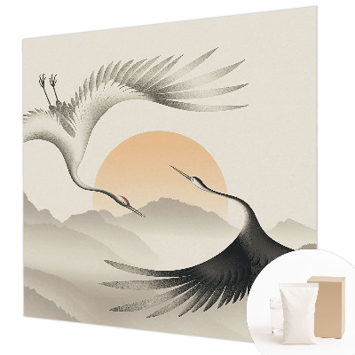 Netkana fototapeta Vzhodni žerjavi