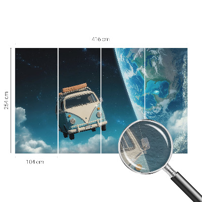 Stenska fototapeta flis Vesoljsko potovanje