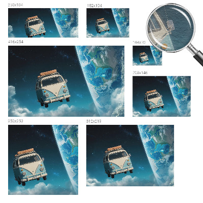 Stenska fototapeta flis Vesoljsko potovanje