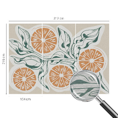 Fototapeta za dnevno sobo Vzorci sadja