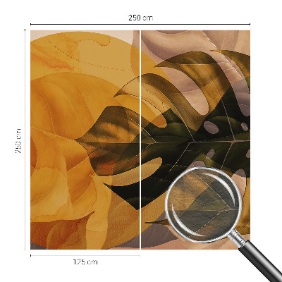 Fototapeta z motivom abstraktnih listov