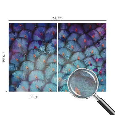 Netkana fototapeta Barvito perje