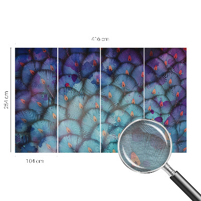 Netkana fototapeta Barvito perje