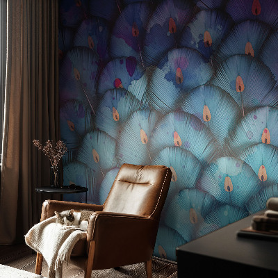 Netkana fototapeta Barvito perje