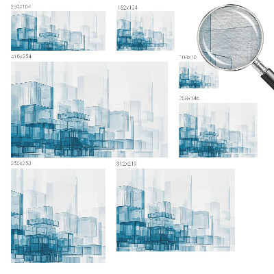 Flis fototapeta Prozorne kocke