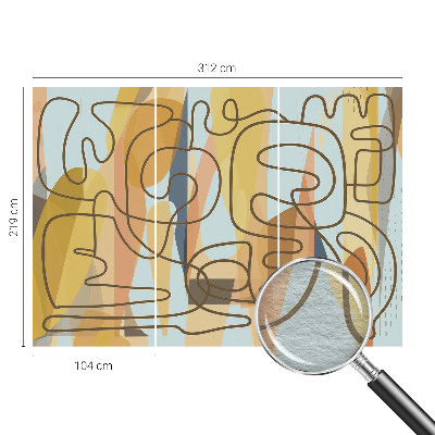 Tiskana fototapeta flis Abstraktne oblike