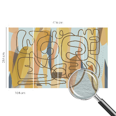 Tiskana fototapeta flis Abstraktne oblike