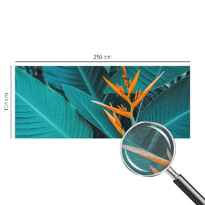 Fototapeta za steno z motivom listnatih cvetov