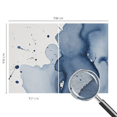 Fototapeta po meri Temno modri brizgi