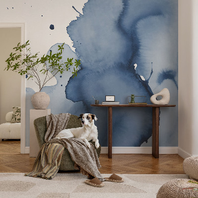 Fototapeta po meri Temno modri brizgi