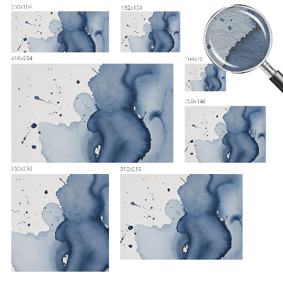 Fototapeta po meri Temno modri brizgi