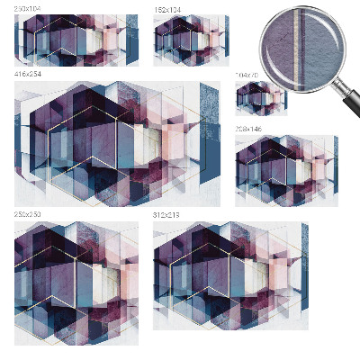 Visokokakovostna fototapeta z motivom geometričnih kock